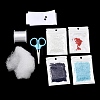 3D Shark DIY Bead Embroidery Kits DIY-A064-02B-2