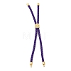Twisted Nylon Cord Silder Bracelets DIY-B066-03G-03-1
