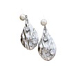 Alloy Imitation Pearl Stud Dangle Earrings for Women WG60DD8-02-2