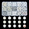 375Pcs 15 Styles Acrylic Beads MACR-YW0002-59C-1