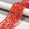 Transparent Electroplate Glass Beads Strands LS-EGLA-A039-T6mm-B14-4