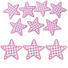 8Pcs Star with Lattice Computerized Embroidery Polyester Iron on/Sew on Patches PATC-TA0001-49A-1