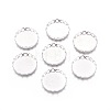 Tarnish Resistant 316 Surgical Stainless Steel Lace Edge Bezel Cups STAS-I118-07P-05-1