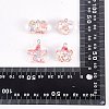 32Pcs 4 Styles Transparent Resin Pendants RESI-SZ0001-75-8