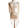 Clear AB Acrylic & Alloy Tassel Sexy Suit Jewelry Night Shop Shoulder Body Chains for Women WG261D8-01-1