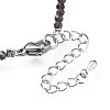 Natural Obsidian Bead Bracelets X-BJEW-JB04555-07-3