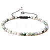 4mm Natural Tree Agate Beaded Braided Bracelets SY1950-24-1