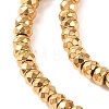 Electroplated Synthetic Non-magnetic Hematite Beads Strands X-G-H027-E01-02-4