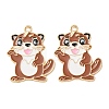 Alloy Enamel Pendants AL-CBA5FAE-02G-B-1