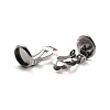 Non-Tarnish 316 Stainless Steel Clip-on Earring Findings X-STAS-I187-02B-P-3