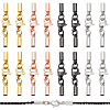   24Pcs 4 Colors Brass Lobster Claw Clasps KK-PH0002-97-1