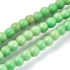 Synthetic Turquoise Beads Strands TURQ-G106-4mm-02-2