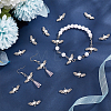 100Pcs Tibetan Style Alloy Heart with Wing Connector Charms TIBE-HY0001-02-5