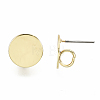Rack Plating Iron Stud Earring Findings IFIN-N008-007-RS-3
