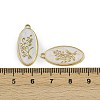 304 Stainless Steel Enamel Pendants STAS-L302-14G-3