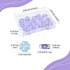 20Pcs Transparent Spray Painted Glass Beads GLAA-FS0002-40C-4