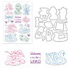 Globleland PVC Plastic Stamps DIY-GL0001-73-1