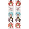 500Pcs Christmas Theme Round Stickers AJEW-S090-04D-2