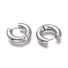 Tarnish Resistant 201 Stainless Steel Huggie Hoop Earrings EJEW-L256-05H-P-2