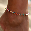 Brass Colorful Evil Eye Enamel Anklets for Women WG56EF4-01-1