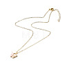 Butterfly Resin & Alloy Pendant Necklaces Set for Girl Women NJEW-JN03671-2