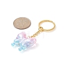 Butterfly UV Plating Rainbow Iridescent Acrylic Pendant Keychain KEYC-JKC00485-4