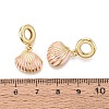 Brass Enamel European Dangle Charms KK-N287-34G-05-3