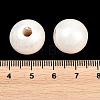 Spray Painted Wood European Beads WOOD-G029-08E-3