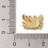 Rack Plating Brass Micro Pave Cubic Zirconia Pendants KK-U027-12-03G-3