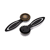 Alloy & Iron Bookmark Cabochon Settings PALLOY-N184-06AB-2