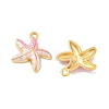 304 Stainless Steel Enamel Pendants STAS-Q119-08G-02-2