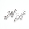 Brass Micro Pave Cubic Zirconia Pendants KK-N257-31P-2