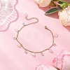 304 Stainless Steel Link Chain Anklets AJEW-AN00699-02-1