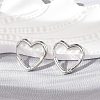 Brass Huggie Hoop Earrings LS-EJEW-C502-09P-1