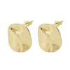 Brass Stud Earrings EJEW-M244-05G-1