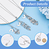 2 Bags 304 Stainless Steel Macrame Pouch Empty Stone Holder Necklace Making NJEW-SC0001-82-6