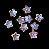 Dyed & Heated Glass Bead Caps GLAA-Z019-02G-1