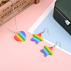 Yilisi 12Pcs 2 Style Plastic Stripe Pendants KY-YS0001-03-9