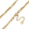 304 Stainless Steel Snake Chain Necklaces NJEW-U004-05G-3