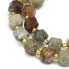 Natural Lodolite Quartz Beads Strand G-I376-D48-01-3