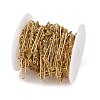304 Stainless Steel Enamel Dapped Chain Oval Link Chains CHS-K021-15G-06-2