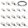  18Pcs 3 Size Alloy Closed Cover Clasp Head FIND-NB0004-25-6