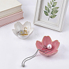 2Pcs 2 Colors Ceramic Dipping Sauce Dish AJEW-WR0003-98-4