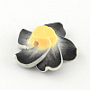 Handmade Polymer Clay 3D Flower Plumeria Beads X-CLAY-Q192-15mm-01-2