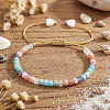 Chakra Natural Shell & Natural & Synthetic Mixed Gemstone Beads Braided Bead Bracelets ZA7321-1-1