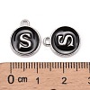 Platinum Plated Alloy Charms X-ENAM-S118-02S-P-3
