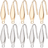 80Pcs 2 Colors 316 Surgical Stainless Steel Earring Hooks STAS-SC0005-66-1