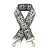 Flower Pattern Nylon Canvas Handbag Webbing Bag Straps PW-WGCA6D2-07-1