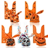 50Pcs 5 Styles Rabbit Shaped Halloween Candy Plastic Bags ABAG-FS0001-08B-2