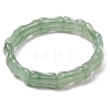 Bamboo Natural Green Aventurine Beads Stretch Bracelets for Women Men BJEW-K272-01P-3